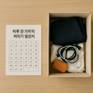 하루 한 가지씩 버리기 챌린지