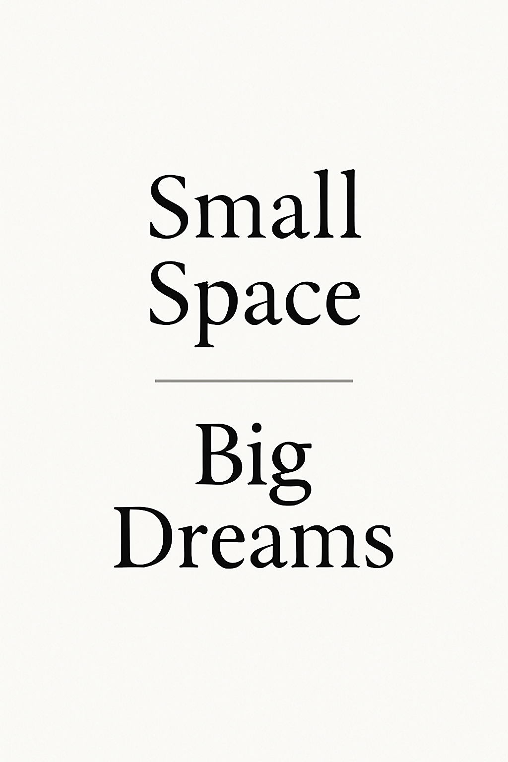 미니멀 타이포 포스터