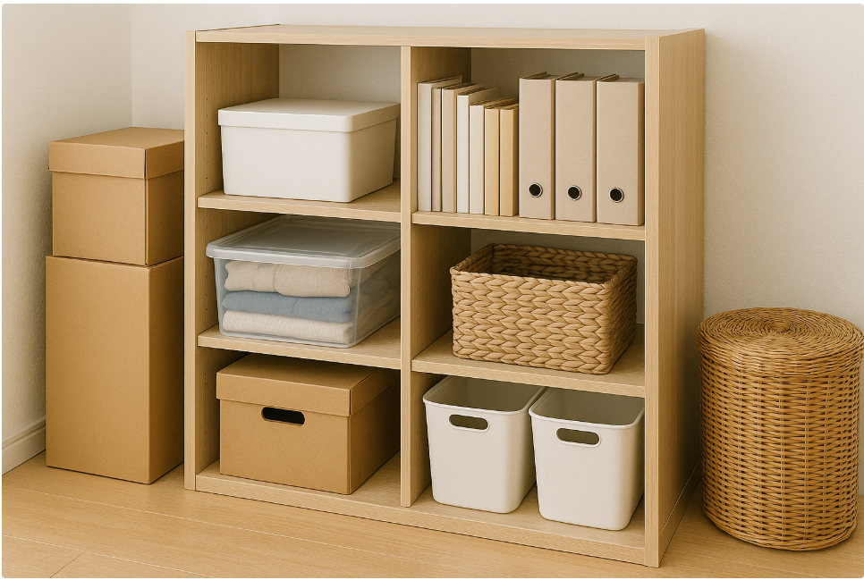 정리 완료된 미니멀 공간 모습