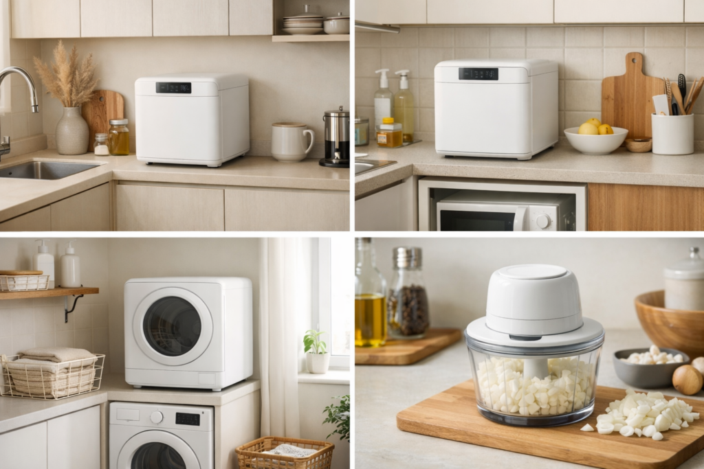 modern minimalist small apartment kitchen